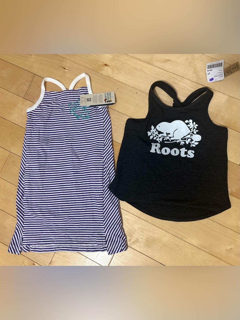 Roots 2T girl dress & tank